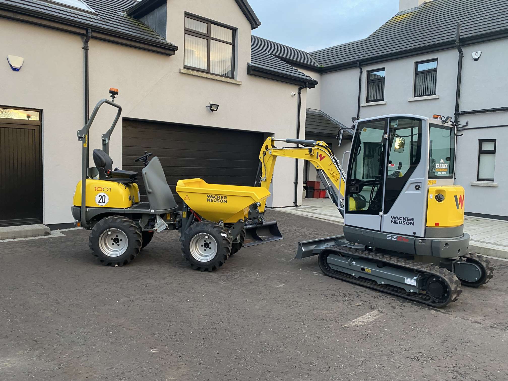 Mini digger hire in Ealing for trenching and commercial-ready groundworks