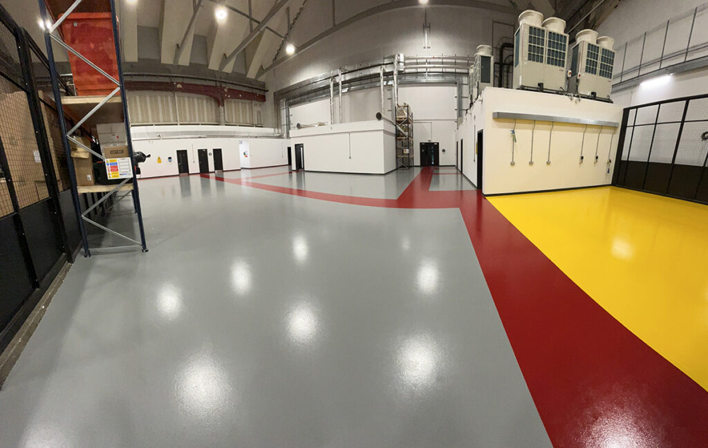 Factory flooring installation in Ealing with resin and epoxy coatings